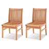 Kit 2 Cadeiras Madeira Maciça sem Braços Primavera  - 1