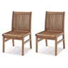 Kit 2 Cadeiras Madeira Maciça sem Braços Primavera Casa e Jardim Móveis - 1