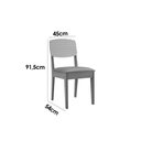 Ver imagem 2 de Conjunto: Mesa de Cozinha Pietá Tampo c/ Vidro Curvo 180cm+6 Cadeiras Havana Naturale/Off White -