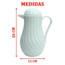 Ver imagem 4 de Garrafa Térmica Nova Branca Plástico Vintage Café Bulé Chá 1l