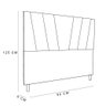 Cabeceira Solteiro 0,90m Italia Linho Bege - 2