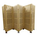 Ver imagem 1 de Biombo Divisor Ambiente Rj 06 Folhas C/ 12 Rodízios