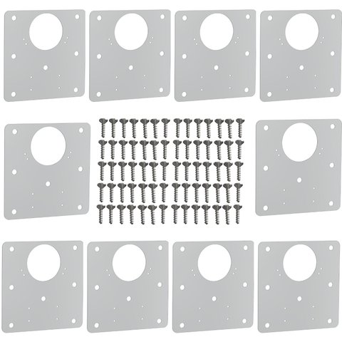 10 Placas Reparo para Dobradiças de Porta Armário 26mm F.qdd