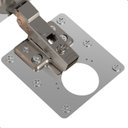 Ver imagem 4 de 10 Placas Reparo para Dobradiças de Porta Armário 26mm F.qdd