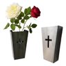 Kit 2 Vaso para Decorar Lapides e Túmulos em Inox - 5