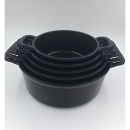 Kit 5 Panelas Fetti Alumínio Injetado Grossa Preto - 5