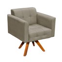 Ver imagem 1 de Kit 01 Namoradeira e 02 Poltronas Elisa Suede Marrom Rato