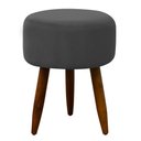 Ver imagem 5 de Puff Decorativo Redondo Pé Palito Herrero Cinza