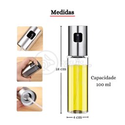 Borrifador Culinário de Óleo Vinagre e Azeite para Churrasco Cozinhar Spray Pulverizador de 100ml - 3