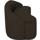 Ver imagem 5 de Sofá 3 Lugares Curvo Sala de Estar Living Lótus D02 Corino Marrom 210 cm C-34 - Lyam Decor