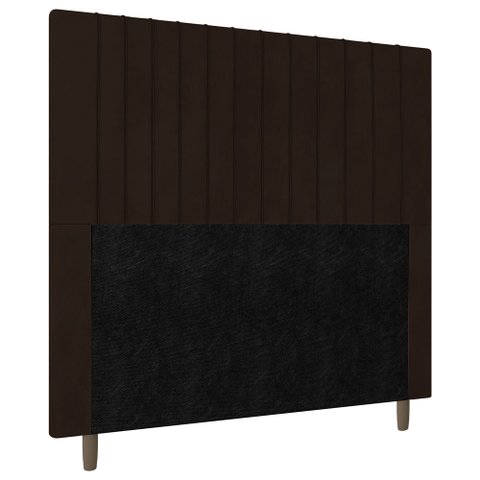 Cabeceira Cama Box Casal Queen Size Nala 160cm Corano Marrom - Desk Design