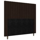 Ver imagem 1 de Cabeceira Cama Box Casal Queen Size Nala 160cm Corano Marrom - Desk Design
