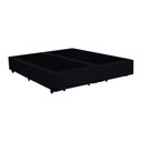 Ver imagem 1 de Base Box Queen Bipartido Santo Box Suede Preto 40x158x198