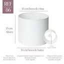 Ver imagem 2 de Cúpula Clássica de Abajur Luminária 15x18x18cm Tecido Algodão Soquete Nacional Ref 86