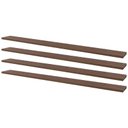 Ver imagem 2 de Kit 4 Prateleiras 100 X 15cm Nogal Suporte Invisível