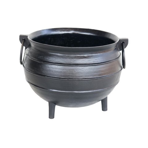 Panelão Caldeirão Bruxa Tripé Ferro Fundido Preto 140l 66cm Rig Fundidos