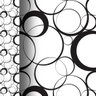 Papel de Parede Adesivo Geométrico Preto e Branco Círculos - SSGE-051 SETE SABA - 5