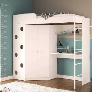 Cama Multifuncional 2 Portas 2 Prateleira Alagoas Politorno