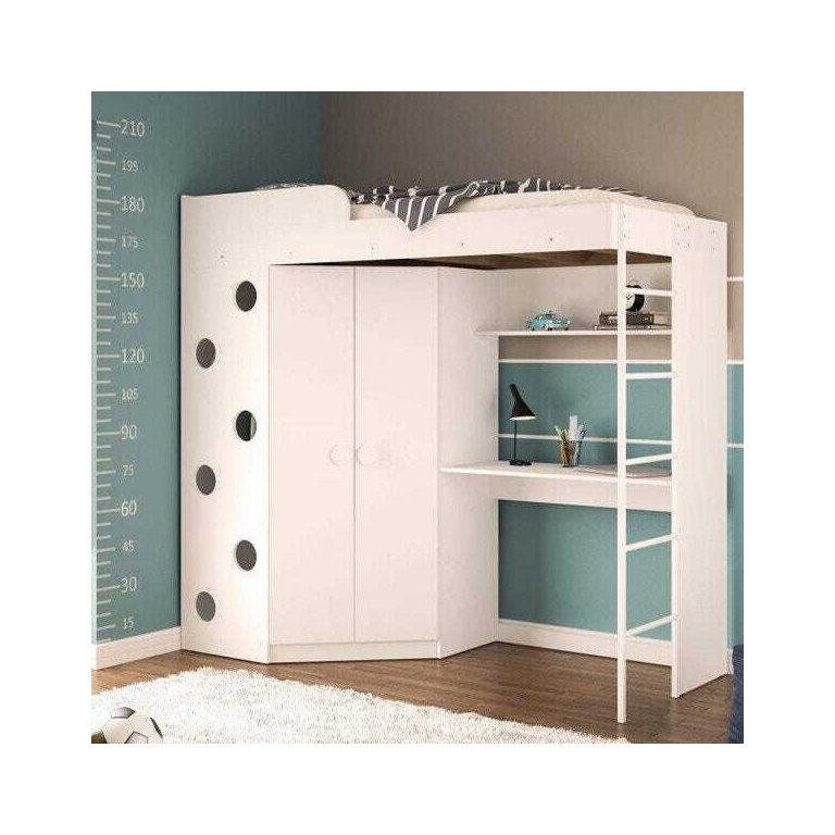 Cama Multifuncional 2 Portas 2 Prateleira Alagoas Politorno