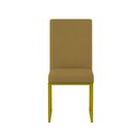 Ver imagem 4 de Kit 8 Cadeiras de Jantar com Base de Ferro Dourado – Balaqui Cor:capuccino