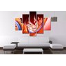 Quadro Mosaico 5 Partes Goku Dragon Ball 100cmx68cm Ref P563 - 1