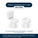 Ver imagem 4 de Assento Sanitário Soft Close City Preto para Vaso Celite