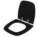 Ver imagem 2 de Assento Sanitário Soft Close City Preto para Vaso Celite
