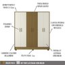 Guarda Roupa Casal 6 Portas 20009 Freijo Ripado Off White PLN - 5