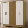 Guarda Roupa Casal 6 Portas 20009 Freijo Ripado Off White PLN - 2