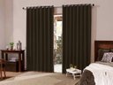 Ver imagem 1 de Cortina Blackout Tecido 3x2,3 Sala/Quarto - Chocolate