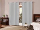 Ver imagem 1 de Cortina Blackout Tecido 3x2,3 Sala/Quarto - Cinza Claro