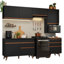 Ver imagem 5 de Armário de Cozinha Completa 250cm Preto Reims Madesa 07