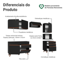 Ver imagem 7 de Armário de Cozinha Completa 250cm Preto Reims Madesa 07