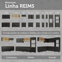 Ver imagem 3 de Armário de Cozinha Completa 250cm Preto Reims Madesa 07