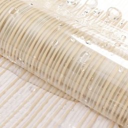 Pelicula Adesiva Vidro Residencial Linhas Bege e Cinza - 3