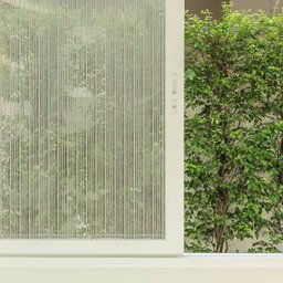 Pelicula Adesiva Vidro Residencial Linhas Bege e Cinza - 1