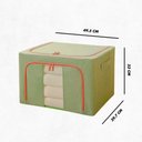 Ver imagem 3 de Caixa Organizadora de Roupas Multiuso Dobrável - Verde