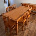 Ver imagem 7 de Mesa de Jantar com 6 Cadeiras Madeira Maciça Imperdível Hj Móveis