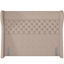 Ver imagem 4 de Kit Cabeceira Cama Box Queen 160 Cm Madrid com Puff Recamier Santorini Linho Bege Escuro-lyam Decor