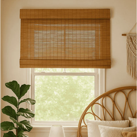 Persiana Pronta Rolo Bambu100larg X 140alt Natural