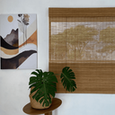 Ver imagem 3 de Persiana Pronta Rolo Bambu100larg X 140alt Natural