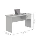 Ver imagem 4 de Jogo de Escritório com Mesa 120 Moema Cinza