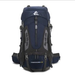 Mochila Trilha Camping Caminhada Viagem Confort 60L:Roxo - 10