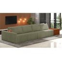 Ver imagem 2 de Sofá Ilha 4 Lugares Living 472cm Modulado para Sala Lary Bouclê Verde K01 - D'Rossi