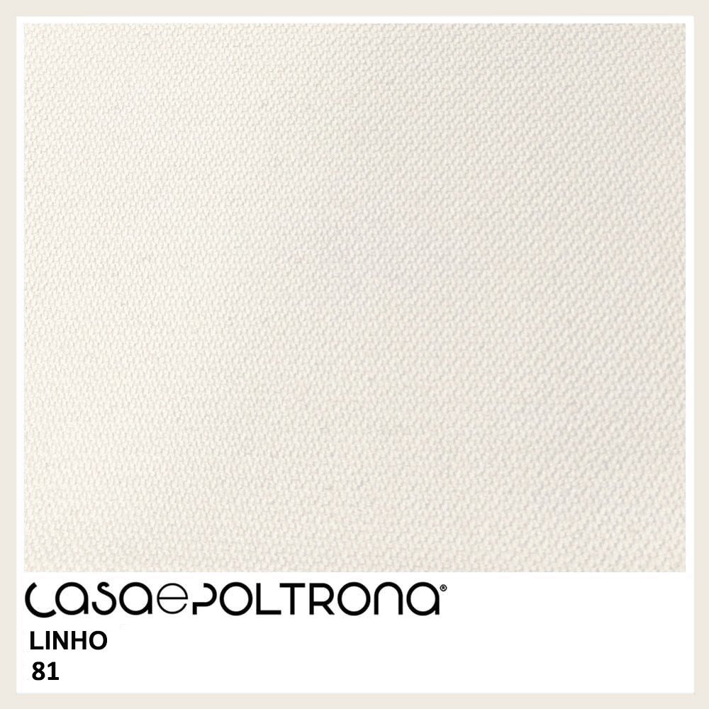 Sofá Curvo 03 Lugares 180cm Braço Esquerdo Thommy Pés Ouro Fosco Linho Off White - Casaepoltrona - 5