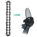 Ver imagem 4 de Corrente de Mini Motosserra Reposiçao Metal 4 Polegadas 14 Dentes Corta Bambu Madeira Resistente Fer