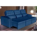Ver imagem 1 de Sofá Império 6 Lugares 2,90cm Retrátil e Reclinável - de Casa Décor e Estofados Azul