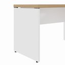 Ver imagem 6 de Mesa em L Escrivaninha 1,20m X 1,50m Escritório F5 Office Cor:macadâmia com Branco