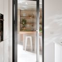 Ver imagem 1 de Porta de Alumínio de Giro com Vidro Temperado 215x90cm Lucasa Eccellente