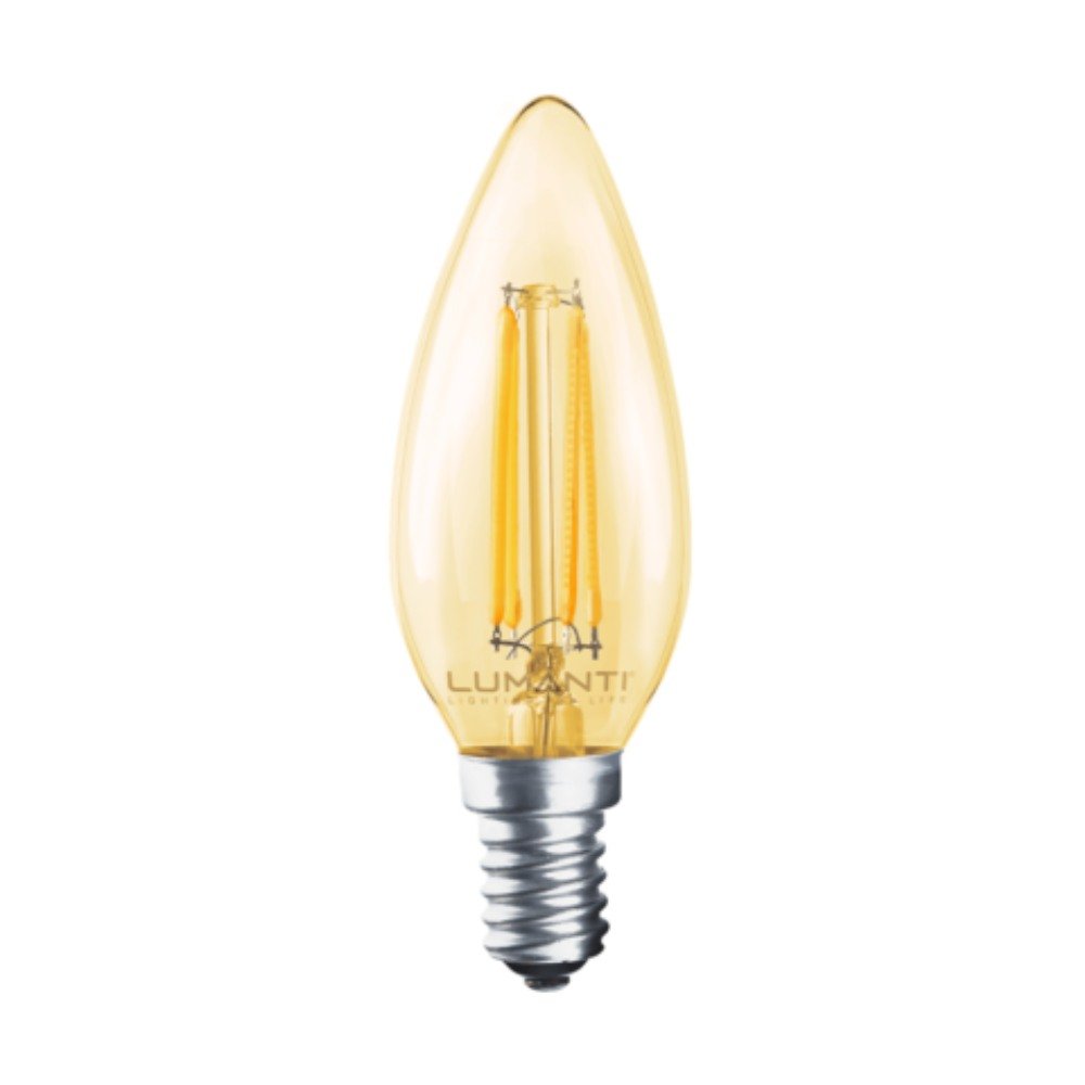 Kit 10 Lâmpadas Vintage Filamento Led Vela E14 4w 2400k 122v - Lumanti